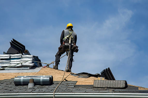 Professional Metal Roofing technician working in Old Town, ME